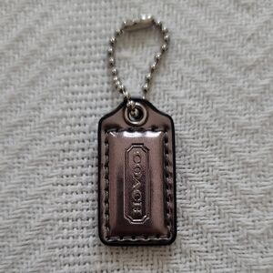 Coach Silver Metallic Keychain